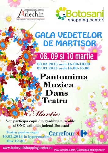 Gala Vedetelor de Martisor - Botosani Shopping Center - Arlechin Botosani.