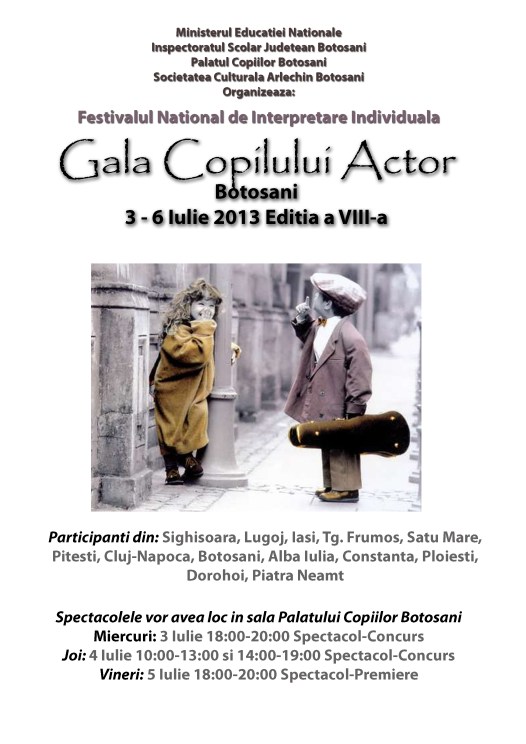 Gala Copilului Actor -ARLECHIN Botosani