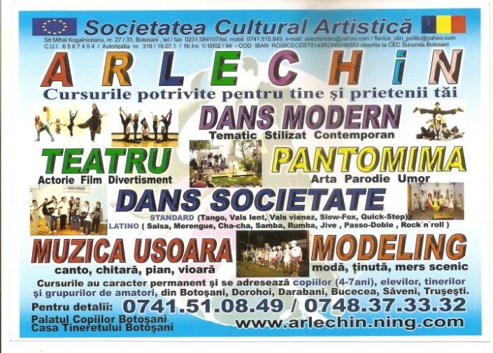 Scoala de Dans ARLECHIN Botosani